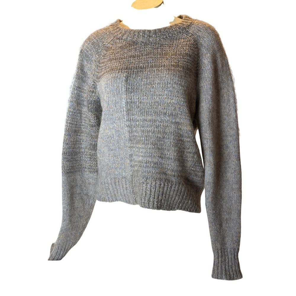 Isabel Marant Grey Mohair Wool Alpaca Blend Knit Sweater Made in Italy Size 36